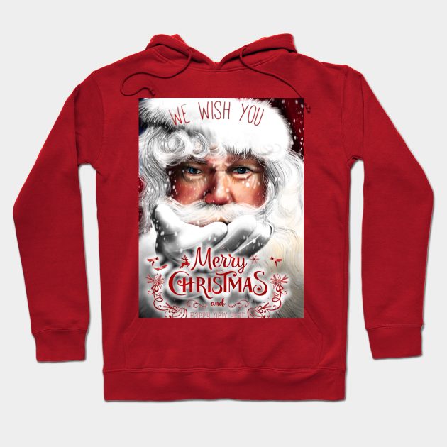 Santa Claus Hoodie by SAN ART STUDIO 